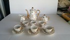 TEACUP Vintage Set Of 16 Pieces Sterling China Demitasse JAPAN Gold Cherry Bloss — photo 1