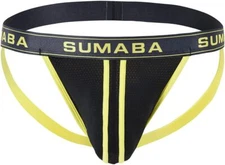 Mens Jockstrap G Strings Tagless G-String Sport Homme Sexy Double T Thongs