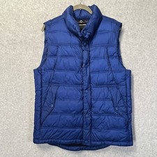 Gap Men's Warmest Vest Jacket M Precision Outerwear Design Admiral Blue Warmest