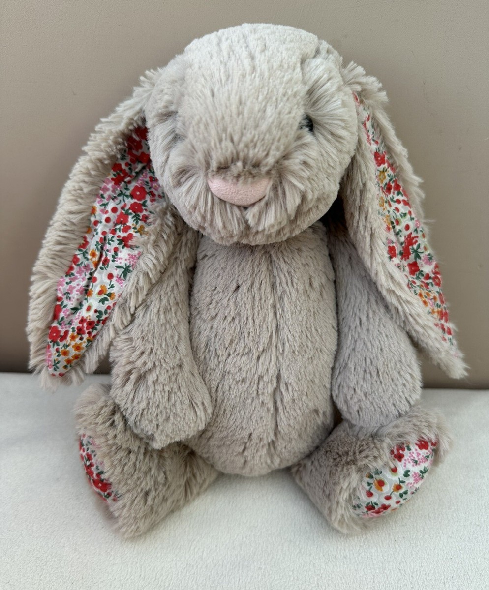 Jellycat Medium Blossom Beige Posy Bashful Bunny Retired Soft Toy