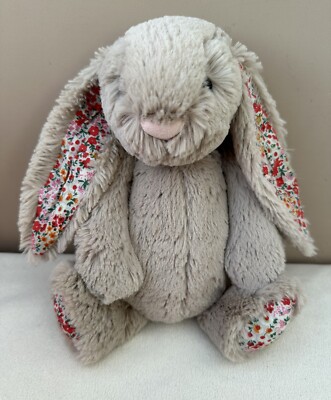 Jellycat Medium Blossom Beige Posy Bashful Bunny Retired Soft