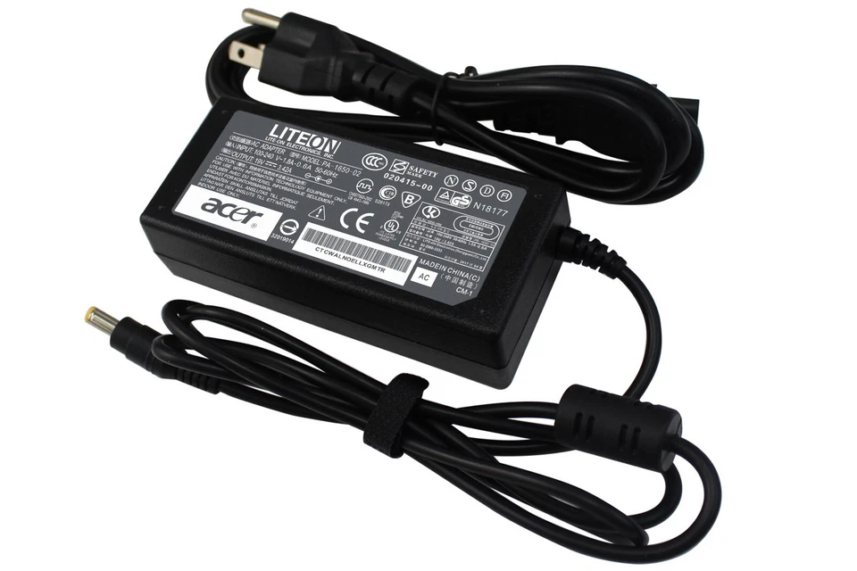 Cargador Adaptador Original 65w Acer Aspire 5 E15 V5 V7 V3 R3 R7 S3 E1 Serie M5 Fabricante de Equipo Original Foto 2 de 4