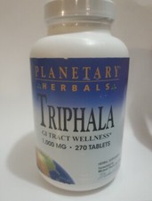 Planetary Herbals Triphala 1,000 mg 270 Tabs Exp 2027