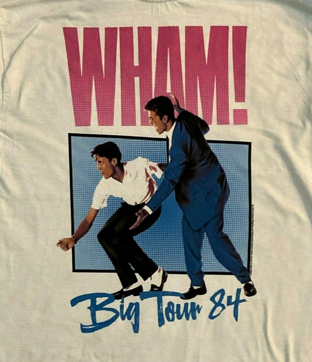 WHAM! T-Shirt Big Tour 84 George Michael Band Tee 80's Retro Tee