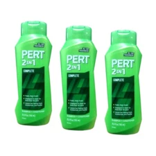 3 Pack Pert Plus Complete Clean 2 In 1 Shampoo & Conditioner 25.4 Oz Each