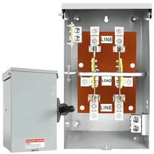 200 Amp Generator Transfer Switch, 120/240V 48000W Manual Transfer Switch for Ho