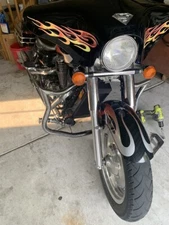 Engine Case Guard Highway Crash Bar For HONDA SHADOW 1100 SABRE 2000-2008 VT1100