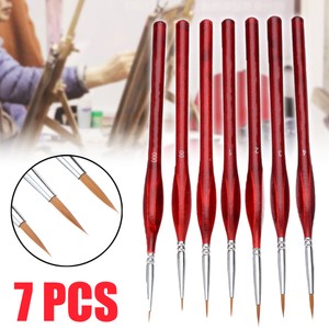 7pcs-Professional-Sable-Hair-Paint-Brush-Set-Detail-Miniature-Art-Painting