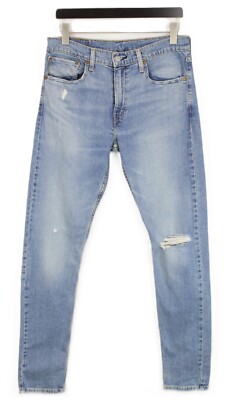 Levi's 512 Herrenjeans W32/L34 Slim Tapered Zerrissen Distressed Neu Blau