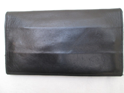 Porte-monnaie En Cuir Vintage TBEG Des Années 50 - Occasion Authentique - Noir