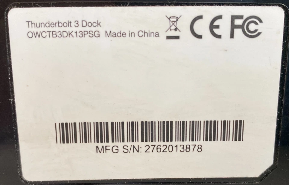 Estación de acoplamiento OWC 13 puertos Thunderbolt 3 - Firewire 800, OWCTB3DK13PSG Mac PC Foto 4 de 4