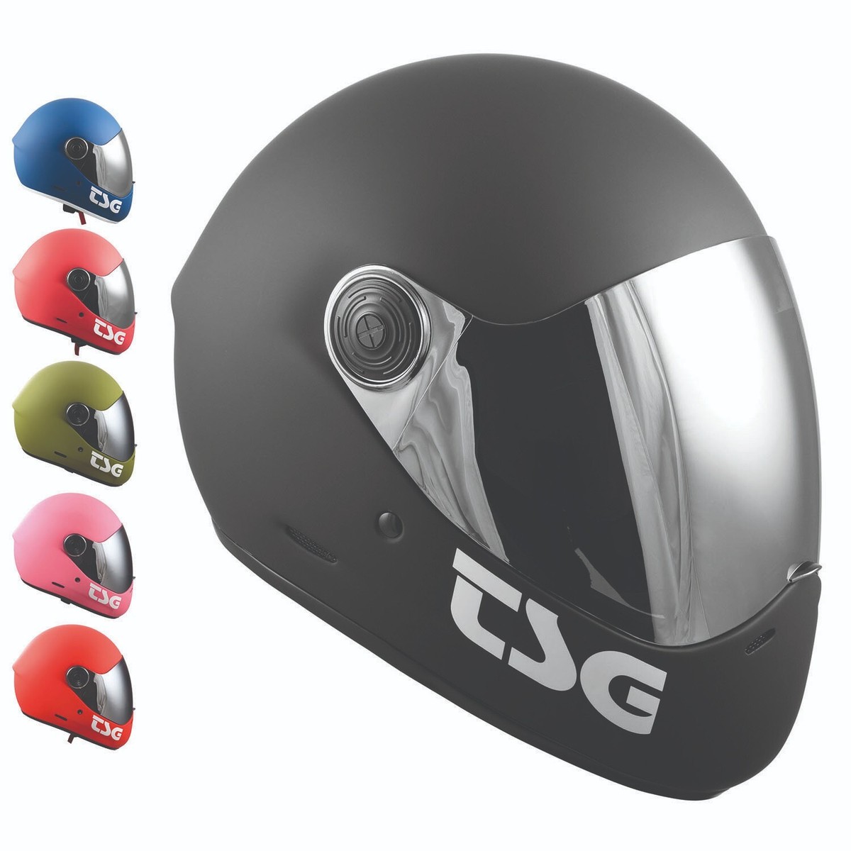TSG Pass Pro Full Face Helmet w/Two Visors, Downhill Skateboarding