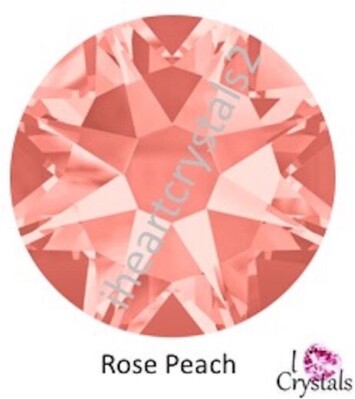 ROSE PEACH 16ss 4mm 2058 IHC Austrian Crystal Flatback Rhinestones 144 pcs