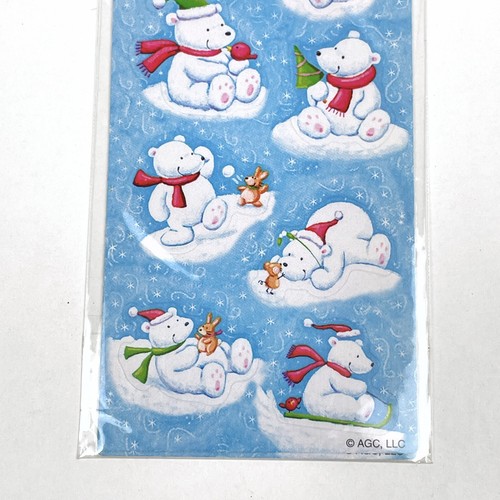NEW Stickety Doo-Da POLAR BEAR American Greeting Stickers 2 Sheets - Picture 3 of 5