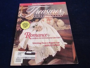 Treasures in Needlework Magazine -Fall 1992 Better Homes Gardens Romance Q1093