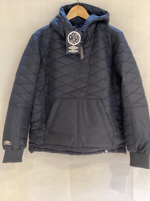 PRETTY GREEN X UMBRO DIAMOND QUILTED HOODED 90 JACKET BNWT SIZE