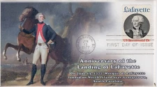 AO-1716-2, 1977, Marquis de LaFayette, Add-on Cachet, First Day Cover, SC 1716,