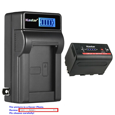 Kastar NP-F780 Battery LCD Wall Charger for Sony Sony CCD-TRV3000 CCD-TRV315