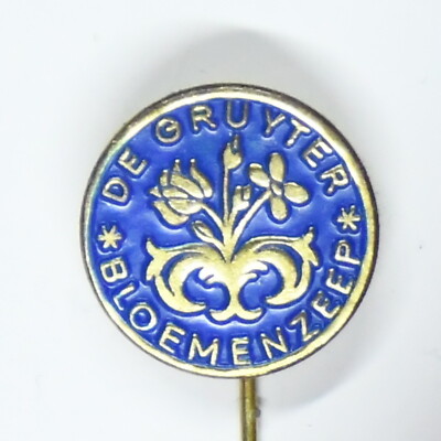 Vintage De Gruyter Bloemenzeep Metal Stick Pin