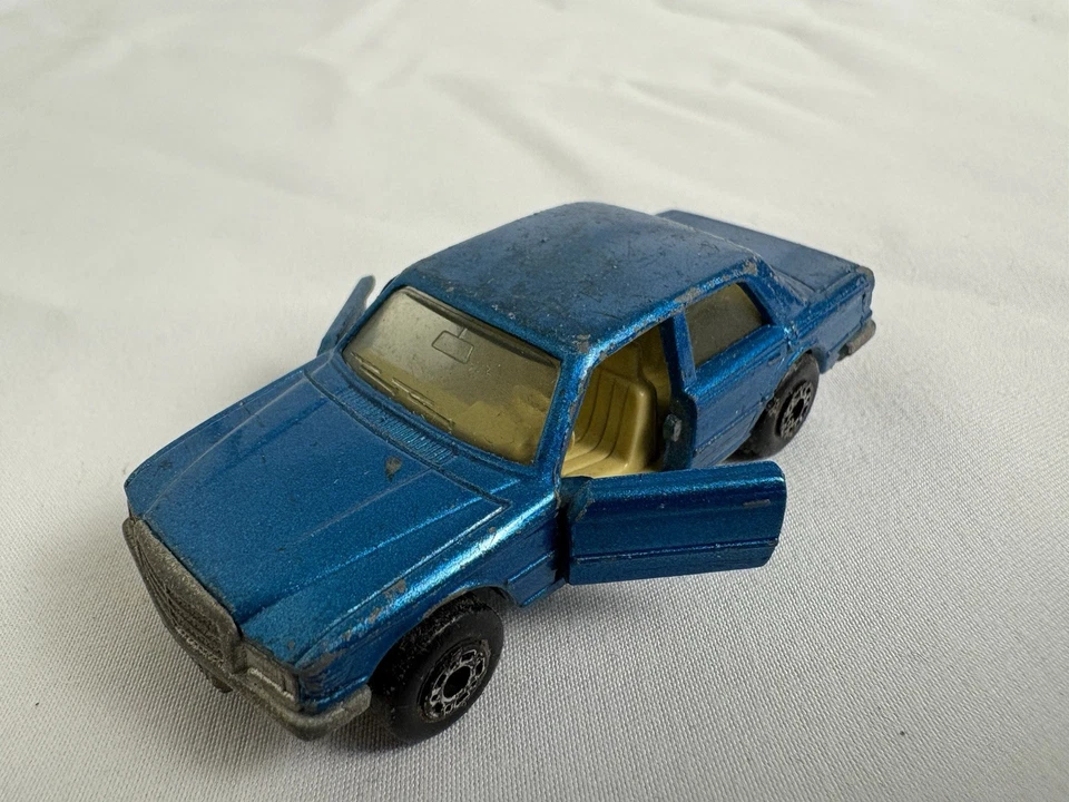 De colección 1979 Matchbox Superfast Mercedes 450 SEL Azul Nº 56 Lesney Inglaterra Foto 4 de 4
