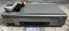 Sanyo VWM-900 4-Head Hi-Fi Stereo VCR w/ OEM Remote & AV Cables Tested