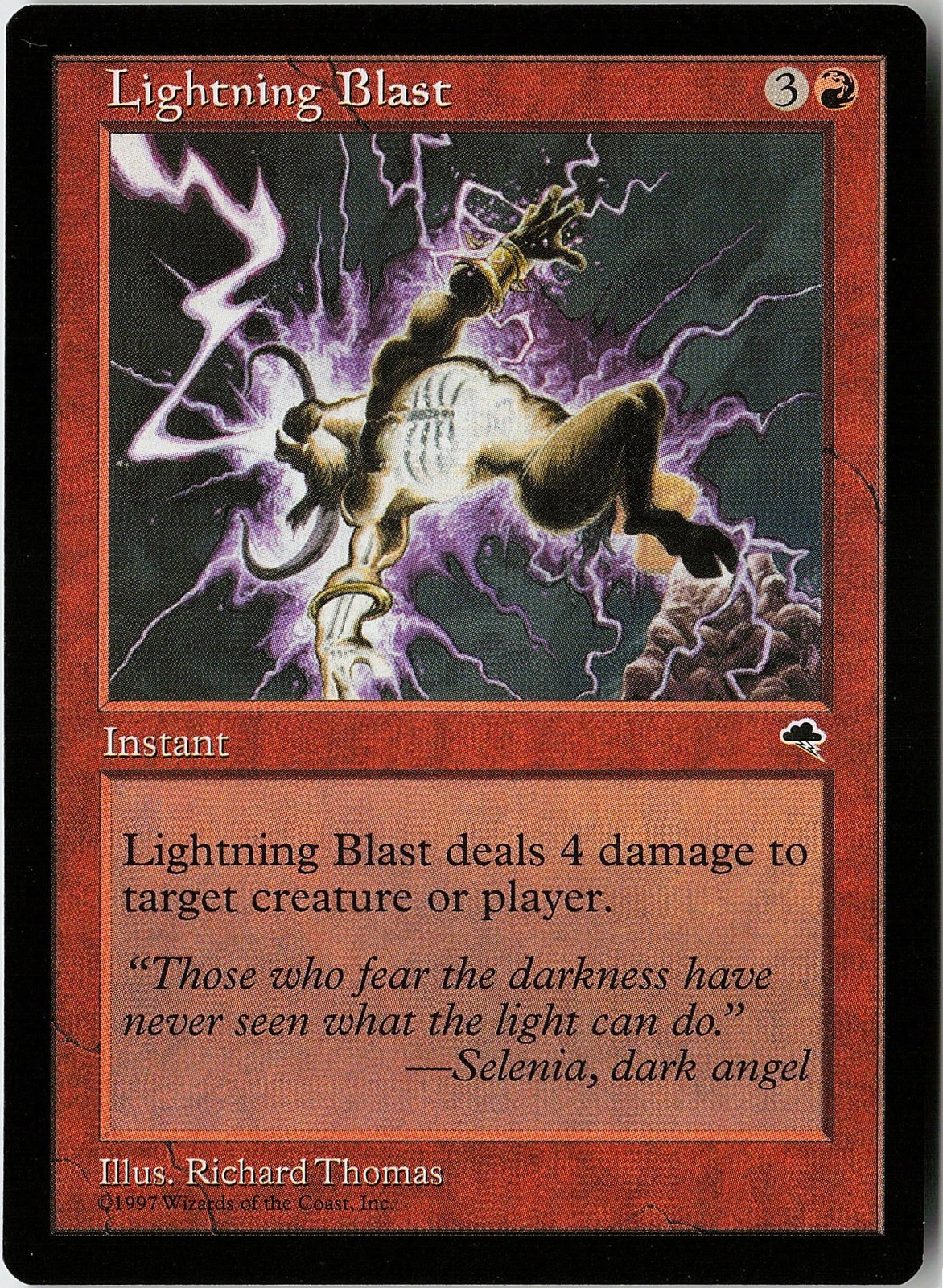 Lightning Blast Tempest NM/LP MTG