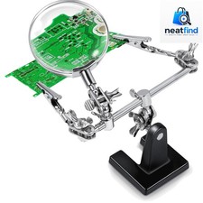 2.5X Magnifying Helping Hands Soldering Station with Heavy Cast Iron Base, 36...