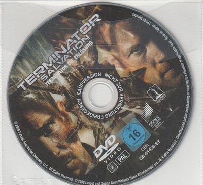 Terminator Salvation * DVD * NUR Disk, Ohne Cover