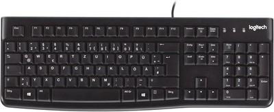 Logitech K120 Tastatur Kabelgebunden USB QWERTZ Vollgröße Schwarz