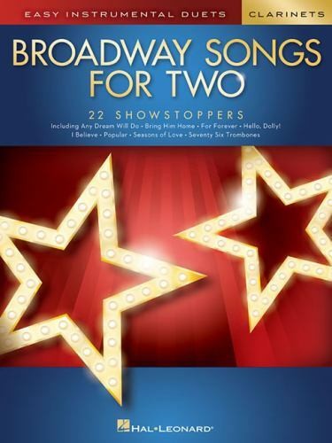 Broadway Songs For Two Clarinets Clarinet Duets Duet Music Book Musicals!!__