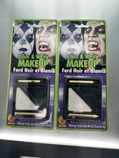 2 Packs Of Black And White Face Makeup For Halloween