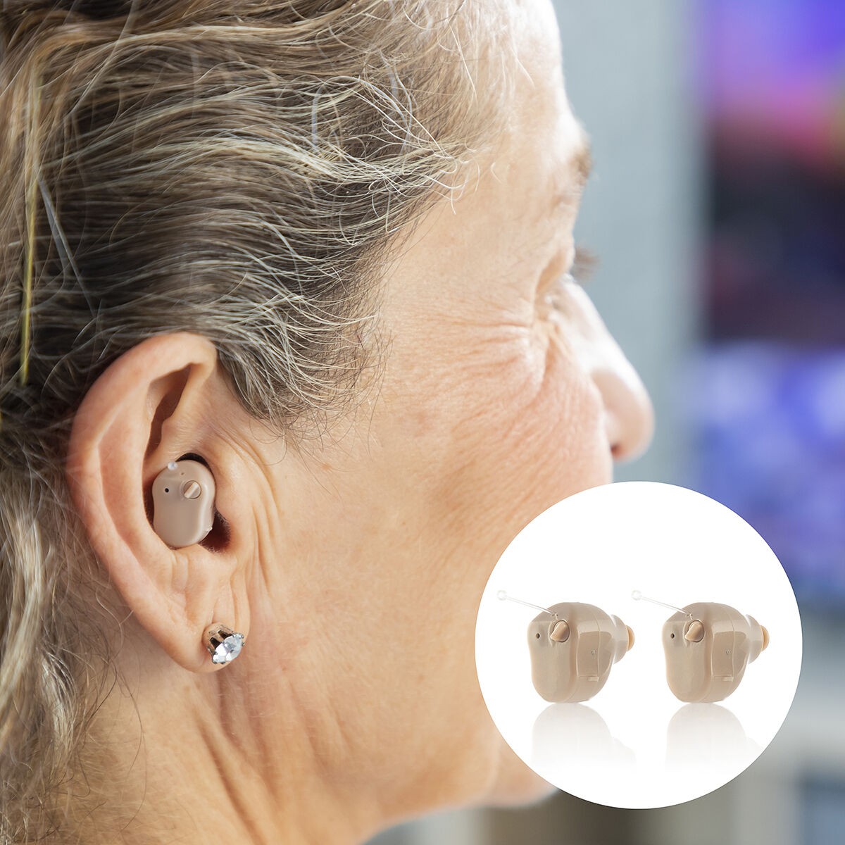 Amplificatore Acustico Intrauricolare con Accessori Hearzy InnovaGoods 2 Unit
