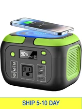 200W Portable Power Station, SinKeu 42000mAh Solar Generator With 110V AC Outlet