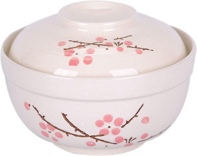 Japanese Creative Hand-Painted Ceramic Tableware with Lid for Soup and Noodles,