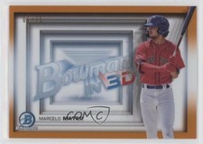2022 Bowman Bowman in 3-D! Orange Refractor 5/25 Marcelo Mayer #B3D-4 0vf5