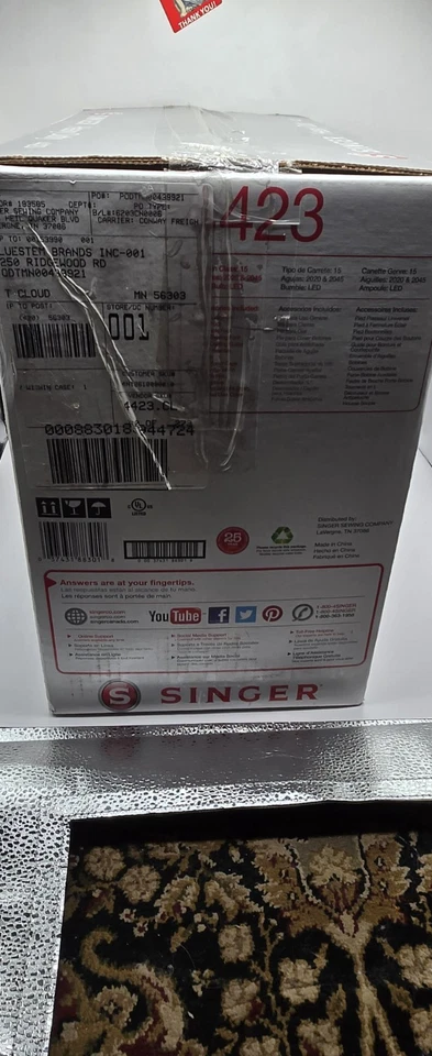 Máquina de coser SINGER Heavy Duty 4423 nueva en caja sellada Foto 3 de 4