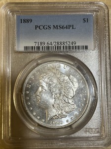 1889 Morgan Dollar PCGS MS64PL MS 64 PL Prooflike