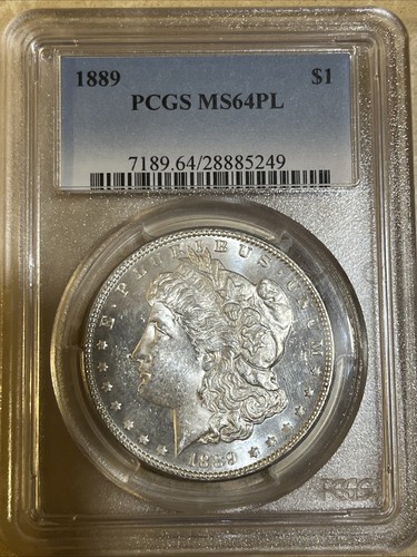 1889 Morgan Dollar PCGS MS64PL MS 64 PL Prooflike