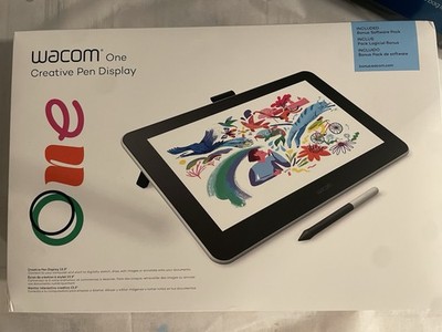 2022 Wacom One Creative Pen Display 13 w/bonus software pack and MAXCases shield
