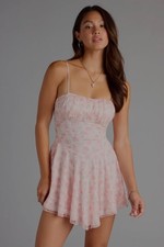 Windsor pink floral mini dress size xs NWT