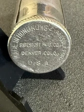 Vintage Metal SAFESPORT MFG CO Match Case Safe Holder - Denver Colo