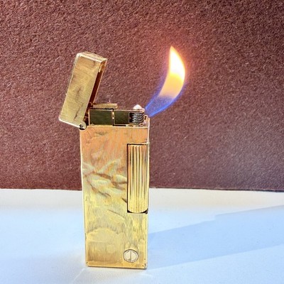DUNHILL ROLLAGAS LIGHTER  FACTORY PIPE AND CIGAR FLAME  FULLY SERVICED PRISTINE!