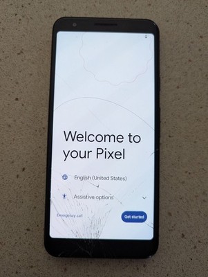 Pre-Owned Google Pixel 3a - 64 GB - Just Black (Unlocked) Screen Works