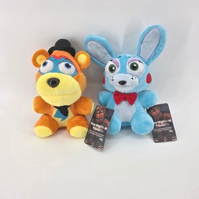 Funko Five Nights at Freddys Plush Set Glamrock Freddy Toy Bonnie 2016 NWT