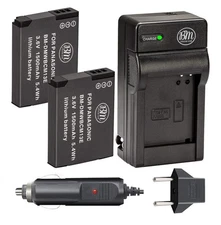 BM Premium 2 Pack of DMW-BCM13E Batteries and Charger for Panasonic Lumix 4