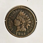 1893 INDIAN HEAD PENNY cent Copper Philadelphia Mint USA Collector Coin 🔥