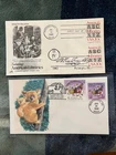 2 combo dual FDC  VERY NICE 2015 American Libraries = Australia Joint
