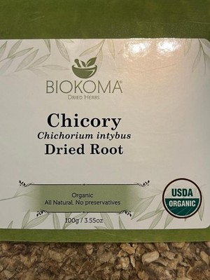 Organic CHICORY Root, Dried/Raw | Biokama | Cichorium intybus | 100g/3.55oz