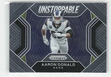 2020 Panini Football Prizm Aaron Donald Unstoppable #6 Los Angeles Rams