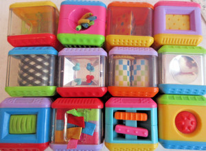 Fisher Price Peek A Blocks Sensory Toy Lot Toy Bundle